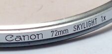 Rare Canon 72mm Skylight Filter Silver Rim for "Dream Lens" 50mm f0.95, usado comprar usado  Enviando para Brazil