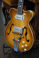 Vintage rare 60's USA Kay Jazz II honey burst guitar hollow body full re-fret, used for sale  Shipping to South Africa