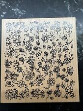 Floral rubber stamp for sale  Camano Island