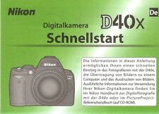 Instruction User's Manual Nikon D40x German for sale  Shipping to South Africa