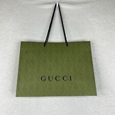 Sacola de compras Gucci verde autêntica 14x18,5 papel em relevo sacola de presente, usado comprar usado  Enviando para Brazil