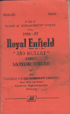 Royal Enfield 350 Bullet O.H.V. Motor Cycle 1956-57 - A list of Spare a& Replace for sale  Shipping to Canada