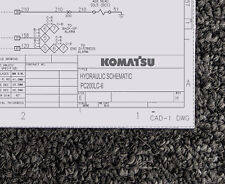 Escavadeira Komatsu PC200LC-6 diagrama manual esquemático hidráulico, usado comprar usado  Enviando para Brazil
