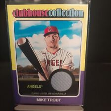 2024 Topps Heritage  Mike Trout Clubhouse Collection Game Used Memorabilia  for sale  Shipping to South Africa