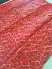 red silk square scarf for sale  CAMBRIDGE