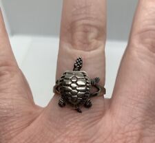 Anillo de tortuga articulado de plata esterlina MC de colección talla 8 segunda mano  Embacar hacia Argentina