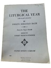 O Ano Litúrgico de Johann Sebastian Bach 45 Órgãos Corais 1933 Música Vintage, usado comprar usado  Enviando para Brazil