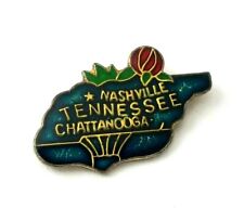 Balão mapa vintage do Tennessee? Broche de lapela esmaltado Chattanooga Nashville azul lembrança  comprar usado  Enviando para Brazil