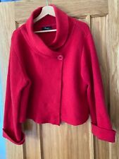 red boiled wool jacket for sale  CARDIGAN