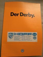 Derby car brochure for sale  COLCHESTER