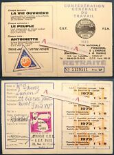 Carte cgt 1973 d'occasion  Rillieux-la-Pape