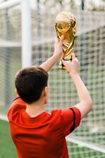 Réplica de ouro 36 cm jogo masculino Copa do Mundo futebol troféu esporte recordações caridade comprar usado  Enviando para Brazil