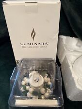 2 novos enfeites de vela com efeito de chama real Luminara PEARL azevinho enfeites de vela comprar usado  Enviando para Brazil