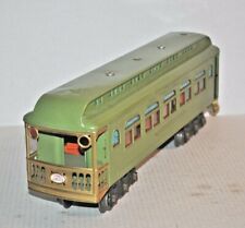 LIONEL PREWAR ST.GAUGE #490 NYC APPLE GREEN 12 WHEELS OBSERVATION CAR RESTORED, used for sale  Shipping to South Africa