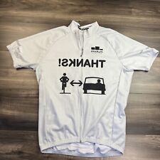 Usado, Camisa masculina Podium média branca manga curta elástica ciclismo zíper frontal obrigado comprar usado  Enviando para Brazil