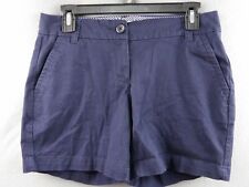 Shorts casual Crown & Ivy feminino tamanho 2 estilo chino com bolsos azul marinho, usado comprar usado  Enviando para Brazil