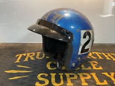 Casco vintage Harley Indian Buco 3/4 azul talla M bobber helicóptero bobber  segunda mano  Embacar hacia Mexico