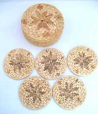 Woven coasters round for sale  TELFORD