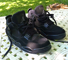 Tênis masculino tamanho 7 - Air Jordan 4 gato preto usado ligeiramente bom estado comprar usado  Enviando para Brazil