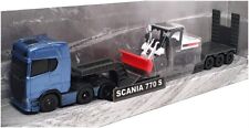 Maisto 11681 - Scania 770 S Big Hauler com escavadeira Bobcat - Met Lt azul comprar usado  Enviando para Brazil