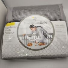 Breathable Mesh Crib Liner Gray Brand NEW Sealed Unused Fits Most Cribs Baby, used for sale  Shipping to South Africa