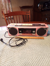 Vintage Panasonic Boombox Tape Player, Radio. Model RX-FM15. Pink for sale  Shipping to South Africa