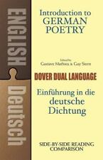 Introduction german poetry for sale  Arlington