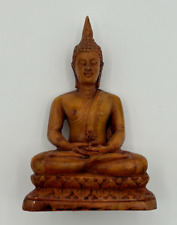Thai Buddha Statue Seated Sitting Meditation Sculpture Resin Buddhist 4.5" Tall for sale  Shipping to South Africa
