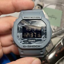 Reloj digital para hombre Casio G-Shock esfera con motivo de camuflaje azul DW5600CA-2 segunda mano  Embacar hacia Argentina