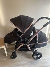 Babystyle Egg 2 Double/twin Stroller And cot Diamond Black & Rose Gold, used for sale  Shipping to South Africa