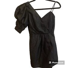 Vestido de cocktail Do+Be plissado um ombro perfeito preto tamanho pequeno em preço comprar usado  Enviando para Brazil