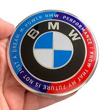Emblema do 50º aniversário BMW CAPÔ DIANTEIRO OU PORTA-MALAS TRASEIRO 82mm logotipo emblema, usado comprar usado  Enviando para Brazil