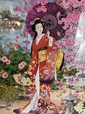 Framed Red Kimono Beauty Painting / Puzzle By Haruyo Morita - Japanese for sale  Shipping to South Africa