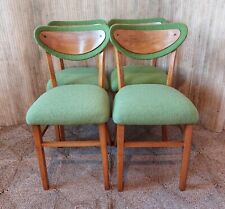 Fabuloso conjunto de 4 sillas de comedor de haya retro vintage sillas de cocina lana verde lima segunda mano  Embacar hacia Argentina