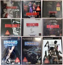 Biohazard Resident Evil Lot 9 Sony PlayStation 1 2 Zestaw PS1 PS2 Z pudełkiem Instrukcja JP na sprzedaż  Wysyłka do Poland