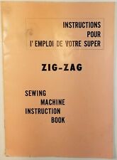 Máquina de costura manual de instruções zig zag genérico inglês francês E1 comprar usado  Enviando para Brazil