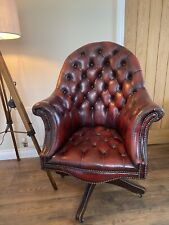 oxblood chesterfield chair for sale  BRACKNELL