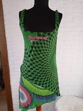 Vestido verde multicolorido feminino Desigual tamanho M comprar usado  Enviando para Brazil