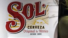 Usado, Letrero grapador grande Sol Cerveza metal estaño en relieve 18” x 15” cerveza México nuevo segunda mano  Embacar hacia Argentina