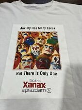 Camiseta Xanax "La ansiedad tiene muchas caras" Camiseta Vintage AD Retro Personalizada Gráfica, usado segunda mano  Embacar hacia Argentina