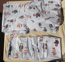 Usado, RALPH LAUREN Polo Teddy Bear Twin Sheets, Pillowcases, & 3-pc twin set comprar usado  Enviando para Brazil
