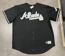 Camiseta masculina de beisebol Majestic MLB Atlanta Braves com botões tamanho 2XL preta comprar usado  Enviando para Brazil