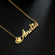 Collar de acero inoxidable personalizado nombre personalizado regalo de cumpleaños joyas para mujeres, usado segunda mano  Embacar hacia Argentina