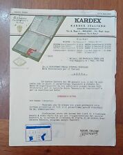 Pubblicità kardex depliant usato  Lucca