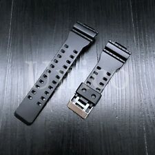 PULSEIRA DE RELÓGIO DE BORRACHA SERVE PARA CASIO G SHOCK GA-110 GA-120 GA-200 PRETO SÓLIDO, usado comprar usado  Enviando para Brazil