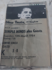 Simple minds ticket for sale  OTLEY
