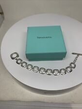 "Pulsera palanca de cojín cuadrado Tiffany & Co en plata esterlina 7,5" segunda mano  Embacar hacia Argentina