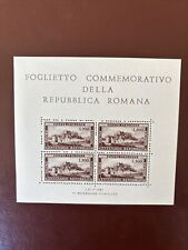 Foglietto repubblica romana usato  Milano