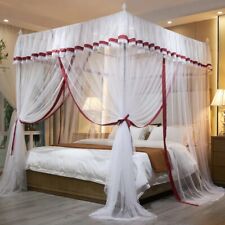 Usado, Luxo princesa dossel cortinas de cama rede mosquiteiro roupa de cama para casa sem suporte comprar usado  Enviando para Brazil