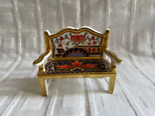 Royal Crown Derby - IMARI - Miniature Garden Bench/Seat REDUCED for sale  Shipping to South Africa